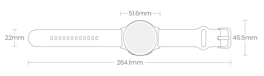 Tamanho do HAYLOU Solar Lite 2