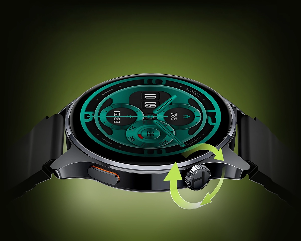 Haylou Watch 4S com coroa giratória