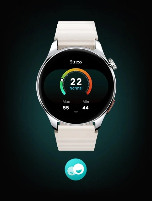 Haylou Watch 4S com monitoramento do nível de estresse