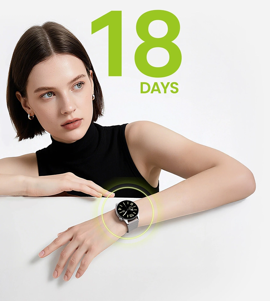Haylou Watch 4S com até 18 dias de duração da bateria