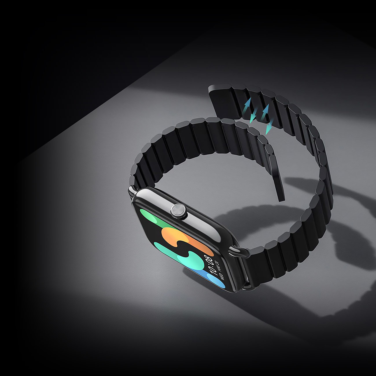 Haylou RS4 Plus Bracelete magnética preta